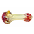 2.5" SILVER FUMED FRIT ART HEAD & MOUTH HAND PIPE (PACK OF 2) - [RKD07]