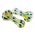 2.5" SILVER FUMED DOT ART HAND PIPES (PACK OF 2) - [RKD04]