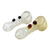 2.5" SILVER FUMED & FRIT ART SPOON HAND PIPE (PACK OF 2) - [SP96]