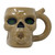 CERAMIC BEIGE SKULL MUG HAND PIPE BY HIGH POINT [PM048]