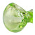 4" GREEN TUBE TWIST BODY SPOON HAND PIPE - PACK OF 2