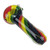 4.5" HIGH GRADE SPIRAL RASTA FRIT SPOON HAND PIPE