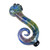 5" HIGH GRADE FUMED WATER TRAP SERPENT SPOON HAND PIPE