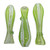 3" LIME HELIX WORK CHILLUM HAND PIPE - PACK OF 3
