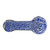 3" SILVER FUMED LATTICINIO WORK SPOON HAND PIPE - ASSORTED