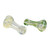 2.5" SILVER FUMED FLAT MOUTH SPOON HAND PIPE - ASSORTED PACK OF 2