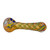 4.5" GOLD DOT SPIRAL WORK SPOON HAND PIPE - ASSORTED PACK OF 2