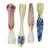 3" DESIGN WORK CHILLUM HAND PIPE - ASSORTED PACK OF 4