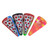 4" SILICONE MIXED COLOR PIZZA HAND PIPE - SINGLE ASSORTED