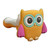 4.5" SILICONE OWL HEAD HAND PIPE - SINGLE ASSORTED