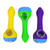 SILICONE BLUE CAT SPOON HAND PIPE - ASSORTED