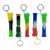 3.5" SILICONE GLASS BOWL CHILLUM KEY CHAIN - PACK OF 5 ASSORTED