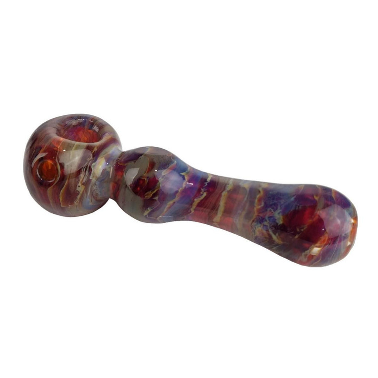 4.5" HIGH GRADE THICK AMBER FUMED HAND PIPE