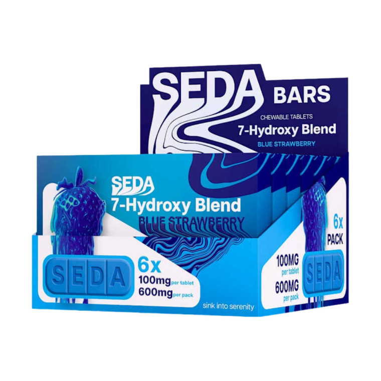 SEDA BARS 7-HYDROXY BLEND CHEWABLE 100 MG TAB 6CT BOX OF 6 (6CT)