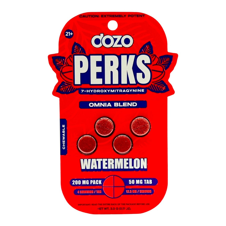 DOZO PERKS 7-HYRDROXYMITRAGYNINE 400 MG PACK 50MG TAB - BOX OF 5 (4PK)