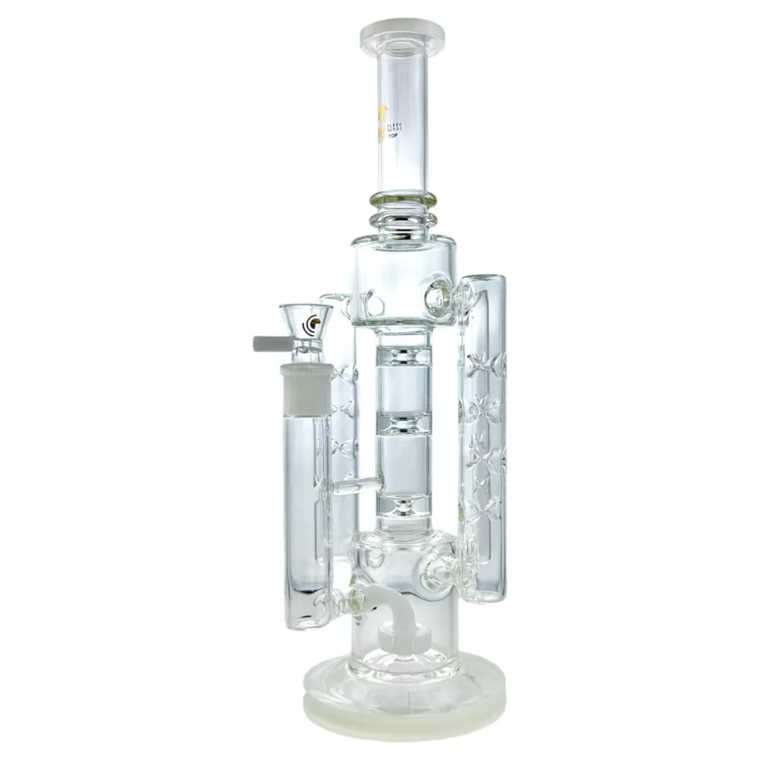 15" MATRIX PERC MULTI ARM RECYCLER WATER PIPE BY HIGH POINT GLASS 14F [HPG-379]