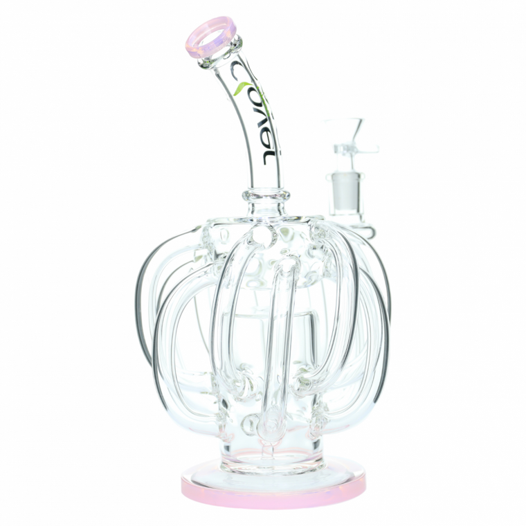 10" COLORT ARM-AGEDDON RECYCLER WATER PIPE BY CLOVER GLASS 14F [WPD-190]