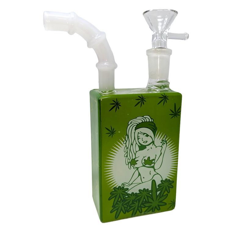 6" ASSORTED MINI JUICE BOX WATER PIPE RIG - [VG04]