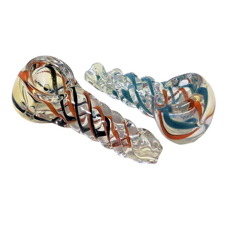 2.5" TWISTED BODY INSIDE OUT ART HAND PIPE (PACK OF 2) - [RJA52]