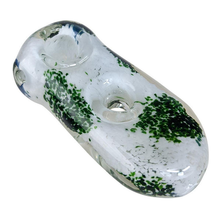 3.5" HIGH GRADE FRIT DONUT SPOON HAND PIPE