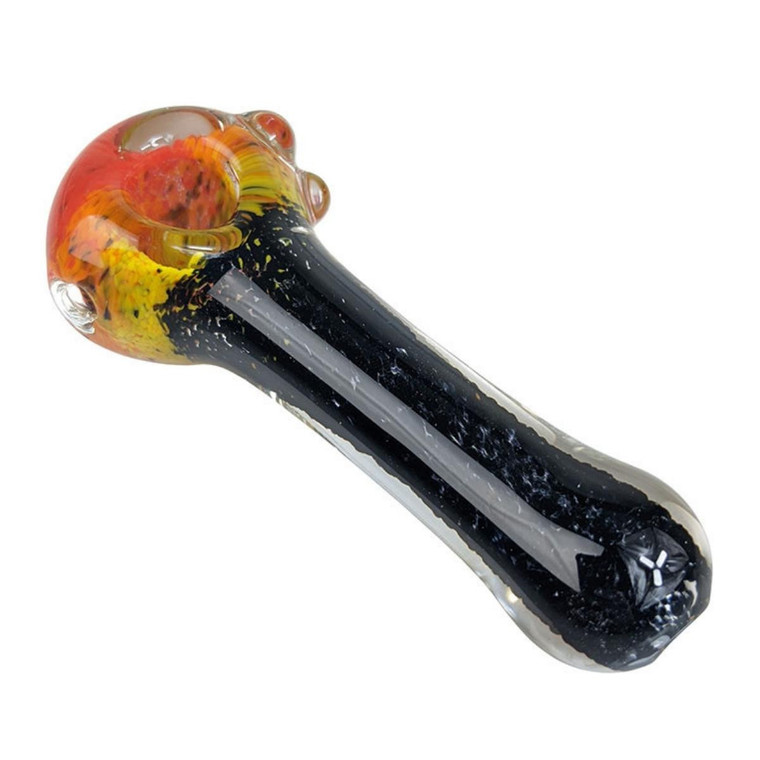 5" HIGH GRADE RASTA HEAD FRIT SPOON HAND PIPE