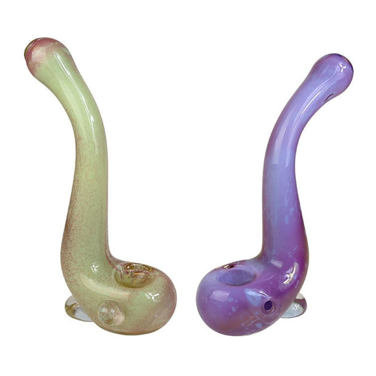 6" SLYME SHOE SHERLOCK HAND PIPE - ASSORTED PACK OF 2
