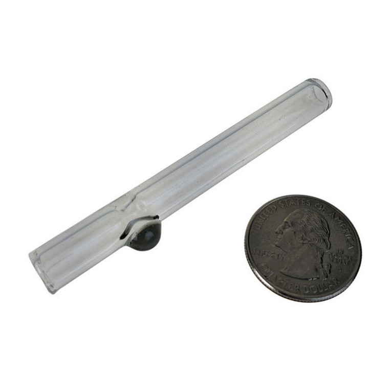 3" DOT CLEAR CHILLUM HAND PIPE - PACK OF 20