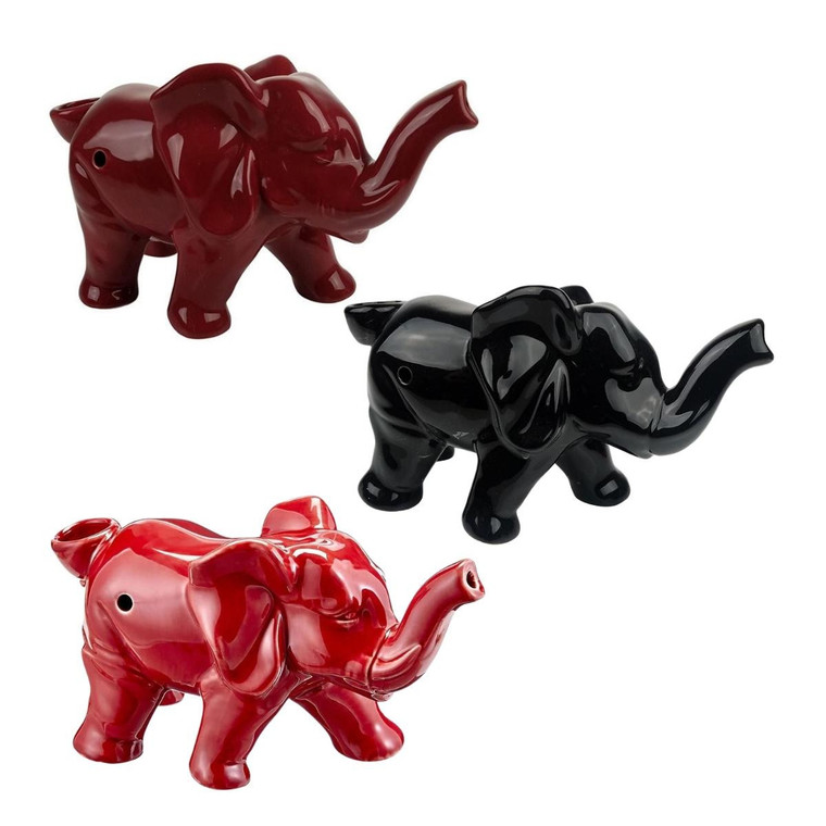 LUCKY ELEPHANT CERAMIC HAND PIPE