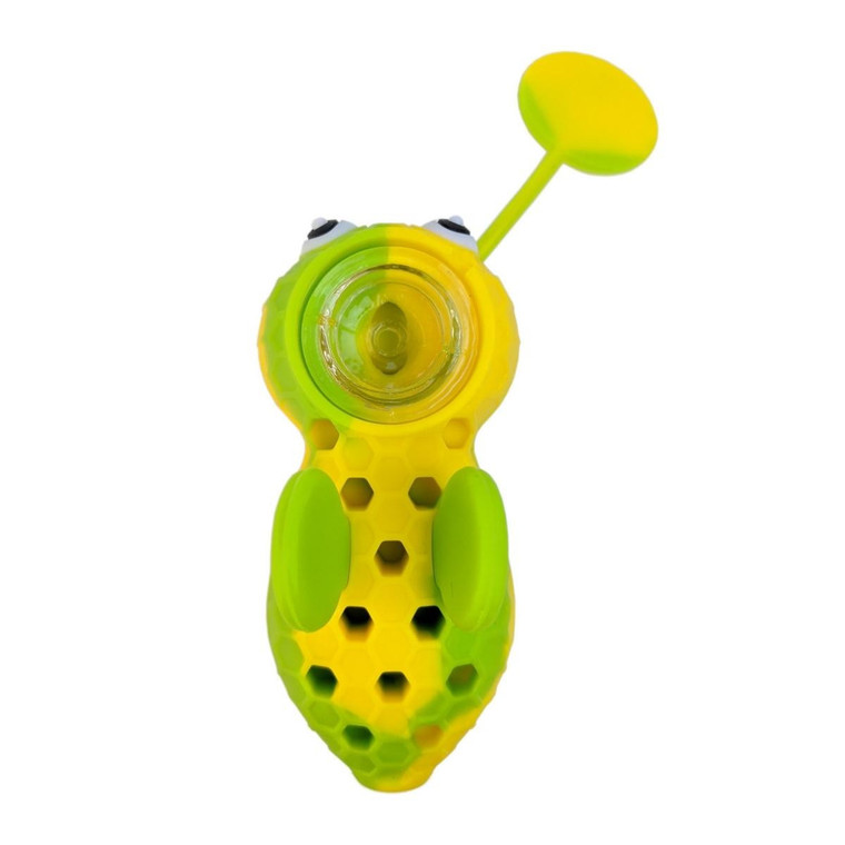 4" SILICONE BUMBLEBEE SPOON HAND PIPE