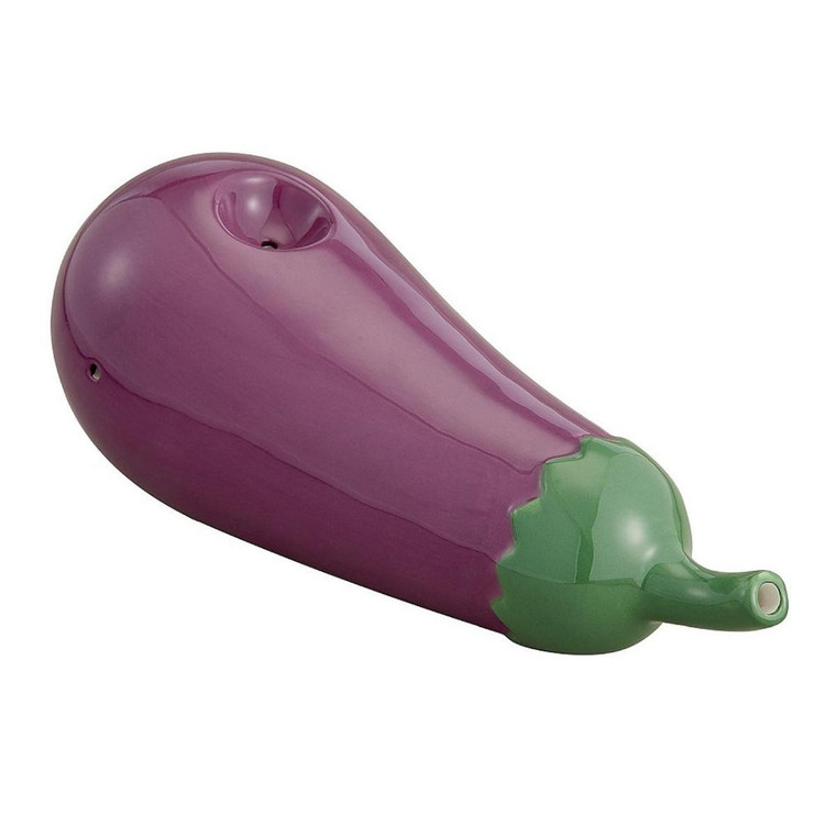 NOVELTY EGGPLANT SHAPED HAND PIPE