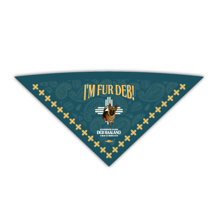 I'm Fur Deb (Triangle Turquoise Bandana)