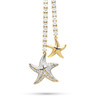 14kt Gold Lab Diamond Starfish Necklace
