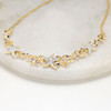 14kt Gold Lab Sapphire and Diamond Star Fish Necklace