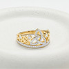 14kt Gold Lab Diamond Celtic ring
