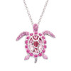 October Turtle Birthstone Pendant with Crystals