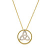 14kt Gold Vermeil Trinity Knot Necklace