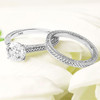 14kt White Gold Celtic Knot Mount Only Engagement Ring