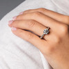 14kt White Gold Celtic Knot Mount Only Engagement Ring
