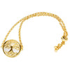 14kt Gold Vermeil Tree of Life Mother of Pearl Bracelet