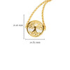 14kt Gold Vermeil Tree of Life Mother of Pearl Bracelet