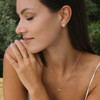 14kt Gold Lab-Grown Diamond Mini Compass Stud Earrings
