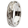 Ladies Silver Celtic knot Wedding Ring