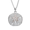 Sand Dollar Necklace With Crystals