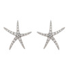 14kt Gold Lab Grown Diamond Starfish Stud Earrings