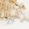 14kt Gold Lab Grown Diamond Starfish Stud Earrings