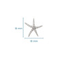 14kt Gold Lab Grown Diamond Starfish Stud Earrings