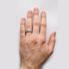 Gents Silver Claddagh Celtic wedding Ring