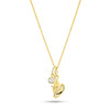 14kt Gold Lab-Grown Diamonds Mini Shell Necklace