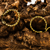 14kt Gold Vermeil Celtic Hoop Earrings - Large