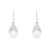 Intricate Trinity Knot Pearl Earrings